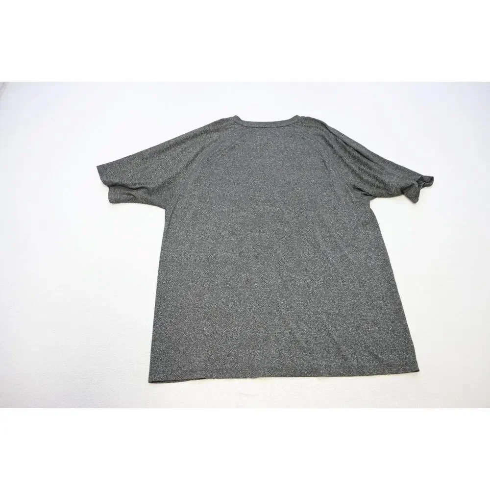 Adidas Gym Shirt ClimaLite Football‎ Gray Short Sleeve Athletic Mens Size Medium